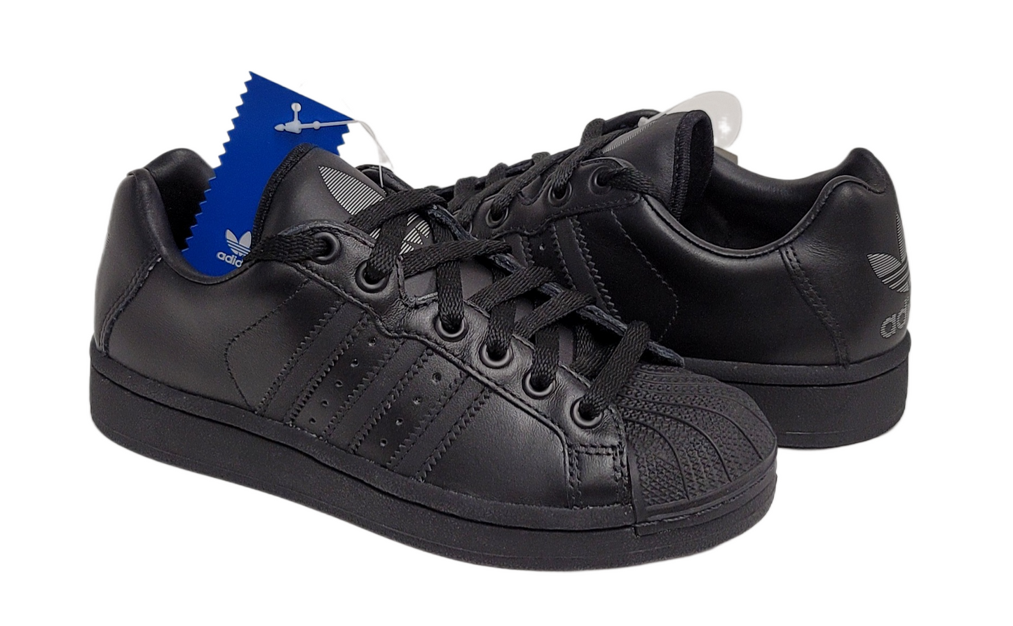 adidas Men Lifestyle Ultrastar Leather Sneaker Black / Silver Metallic 011387