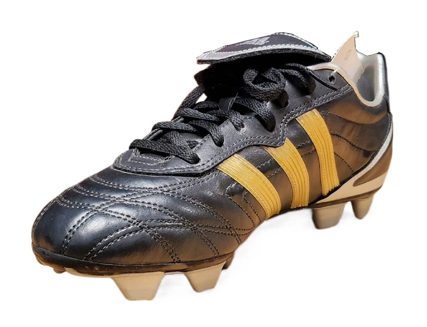 adidas Men Acuna TRX FG Soccer Shoe Black/Metallic Silver 030487 Deadstock