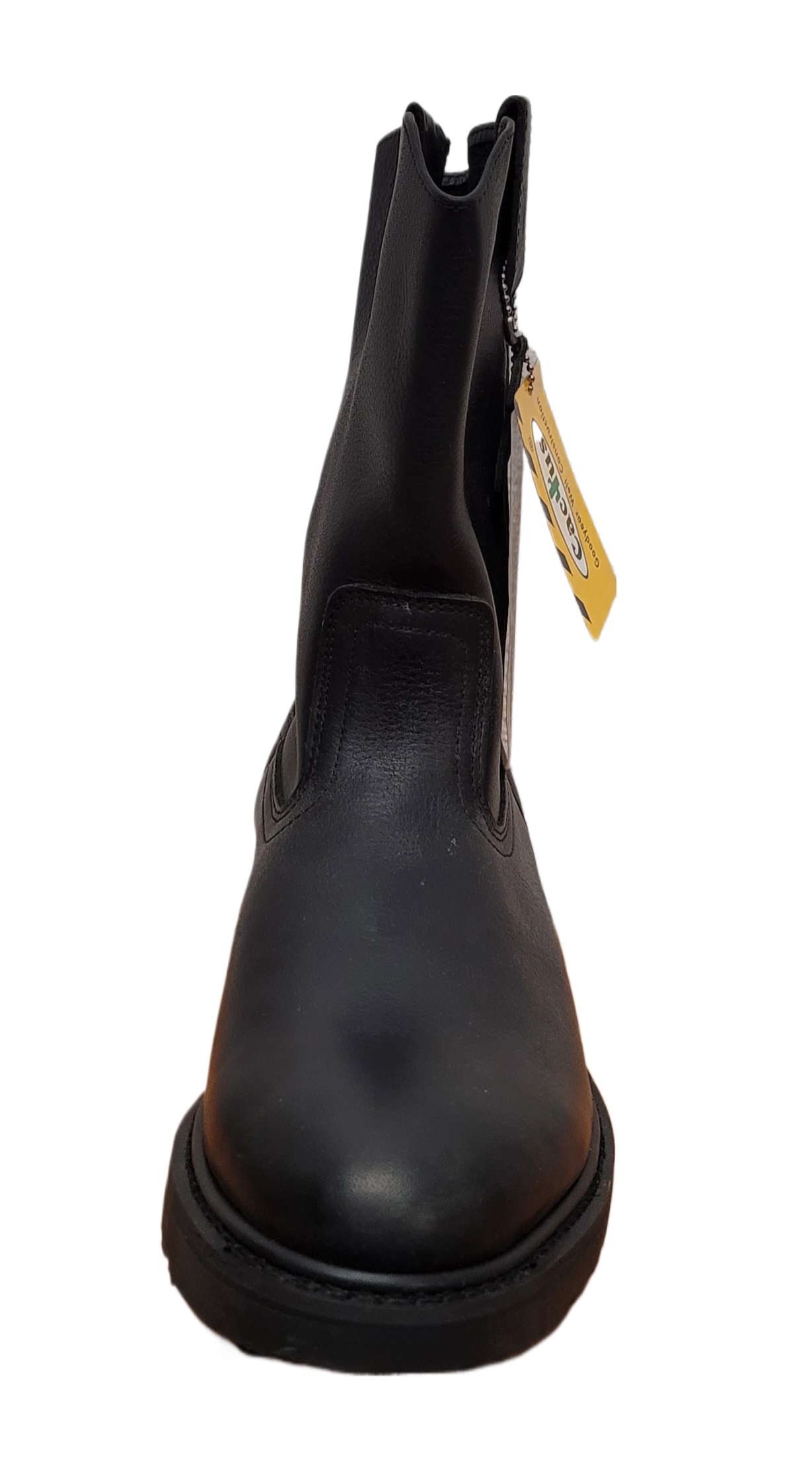 Cactus Men Oil & Slip Resistant Pull-On Work Boot Black 1033-BLK