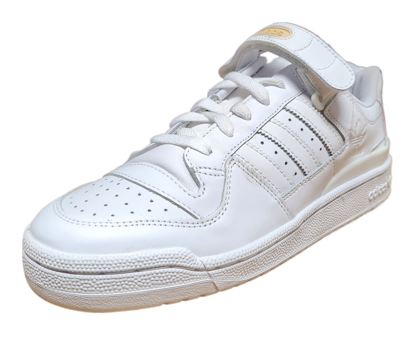 adidas Men Originals Forum Lo RS Triple White Sneaker 160425 Deadstock DEFECT