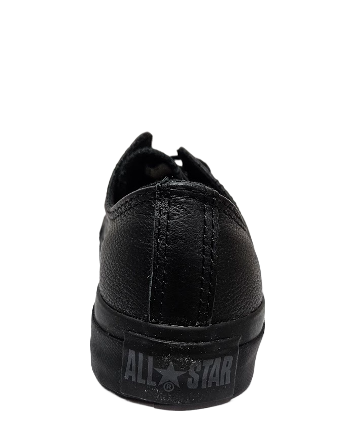 Converse Adult Unisex Chuck Taylor All Star Leather Ox Black Monochrome 1T865