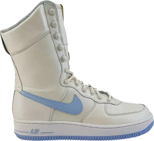 Nike Women Air Force 1 6 IN Boot White / Ice Blue314389-141 Deadstock