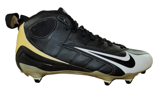 Nike Men Super Speed  D 3/4 Football Shoe Black/Black-White 318697-001 Deadstock