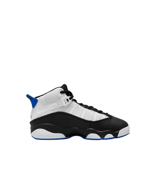 Jordan 6 Rings Preschool Sneaker White/Game Royal-Black 323432-142