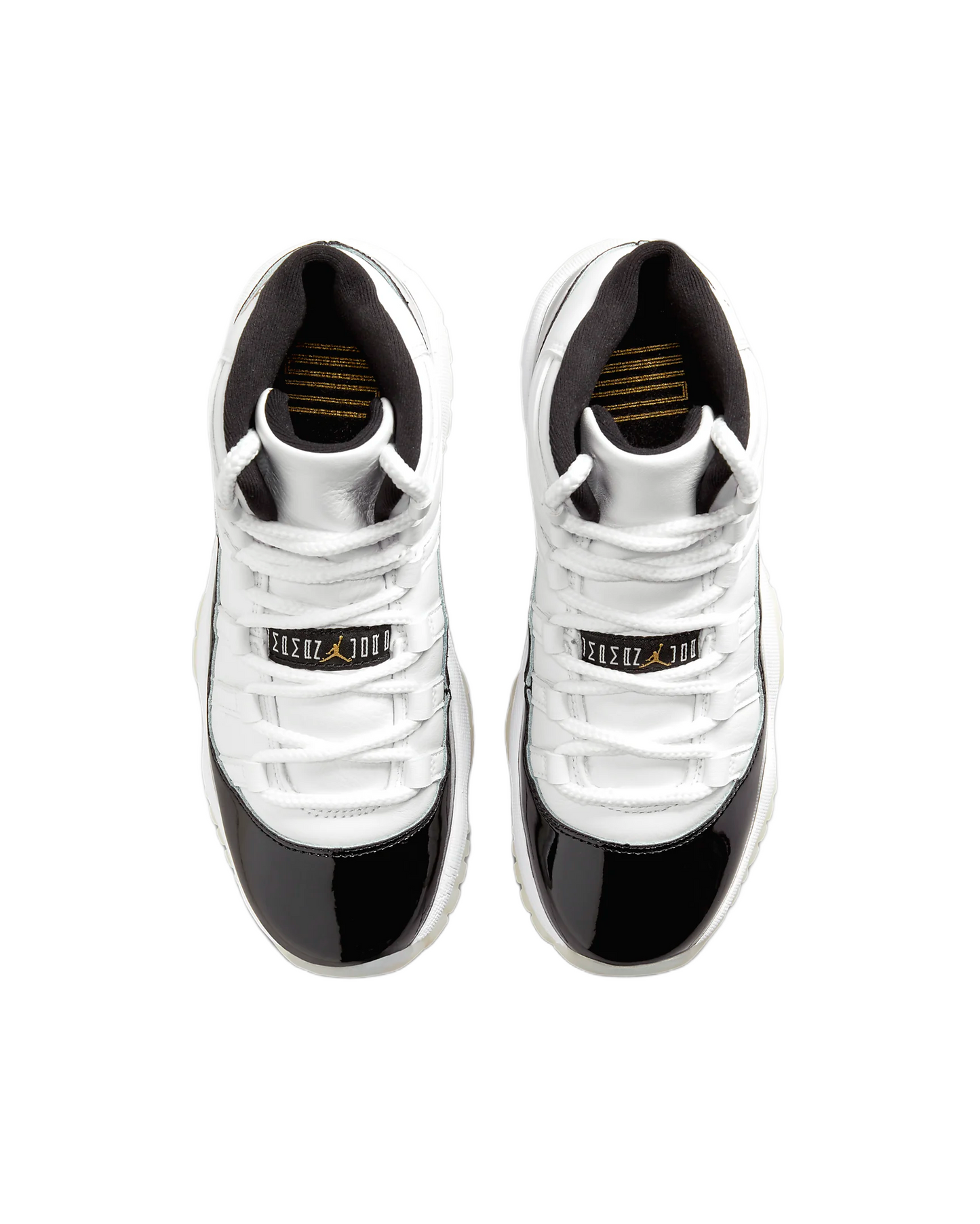 Air Jordan 11 Retro Grade School Sneaker White / Metallic Gold-Black 378038-170