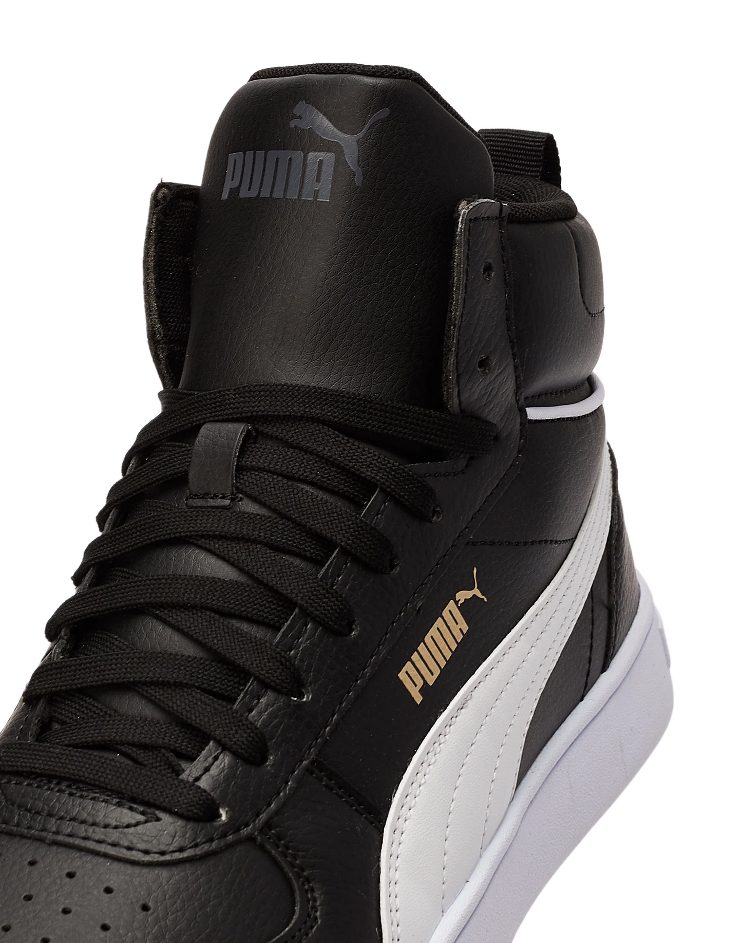 Puma Men Caven Mid Sneaker Puma Black-White-Gold-Ebony