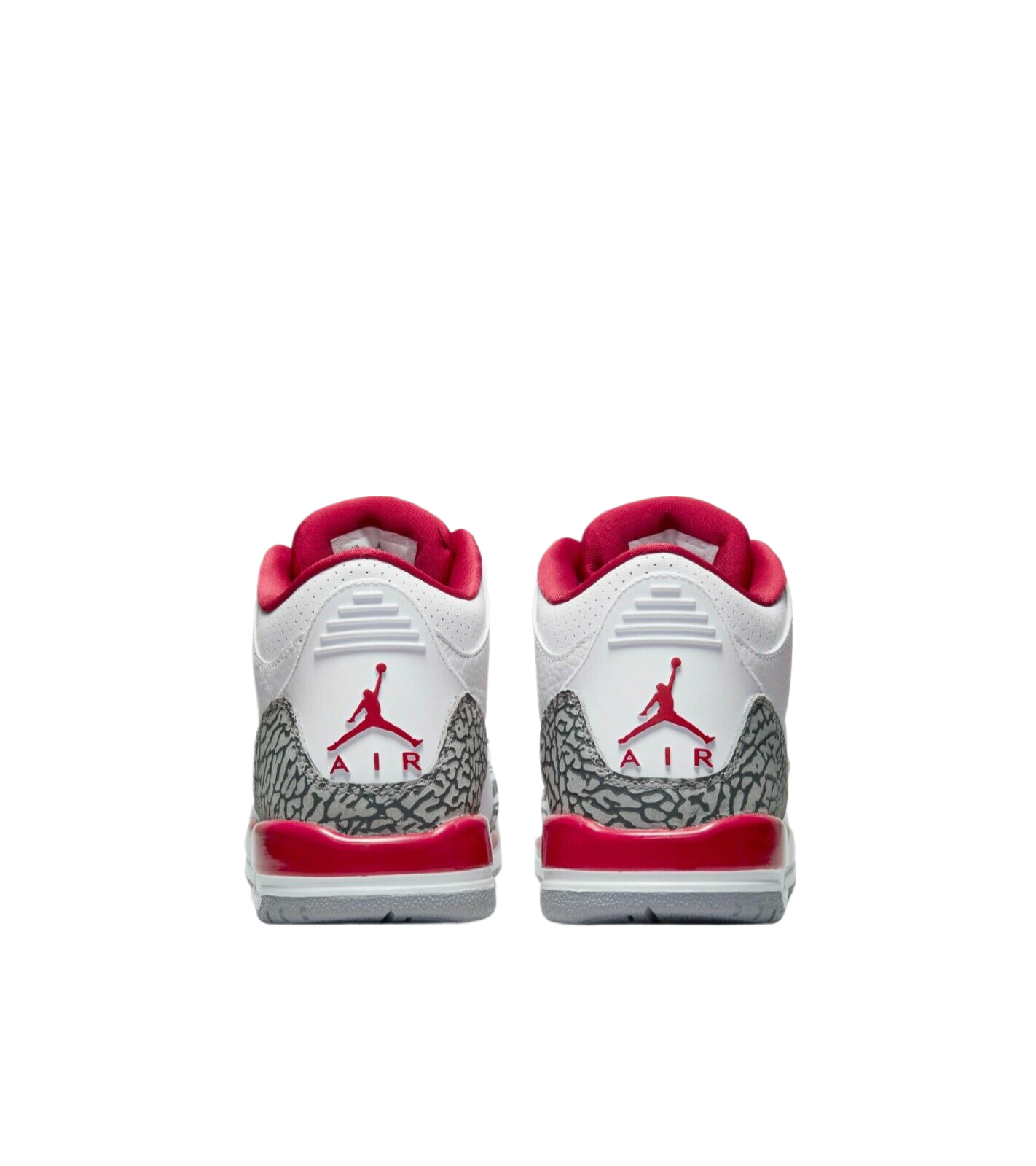 Air Jordan 3 Retro (GS) Shoes White/Light Curry-Cardinal Red 398614-126
