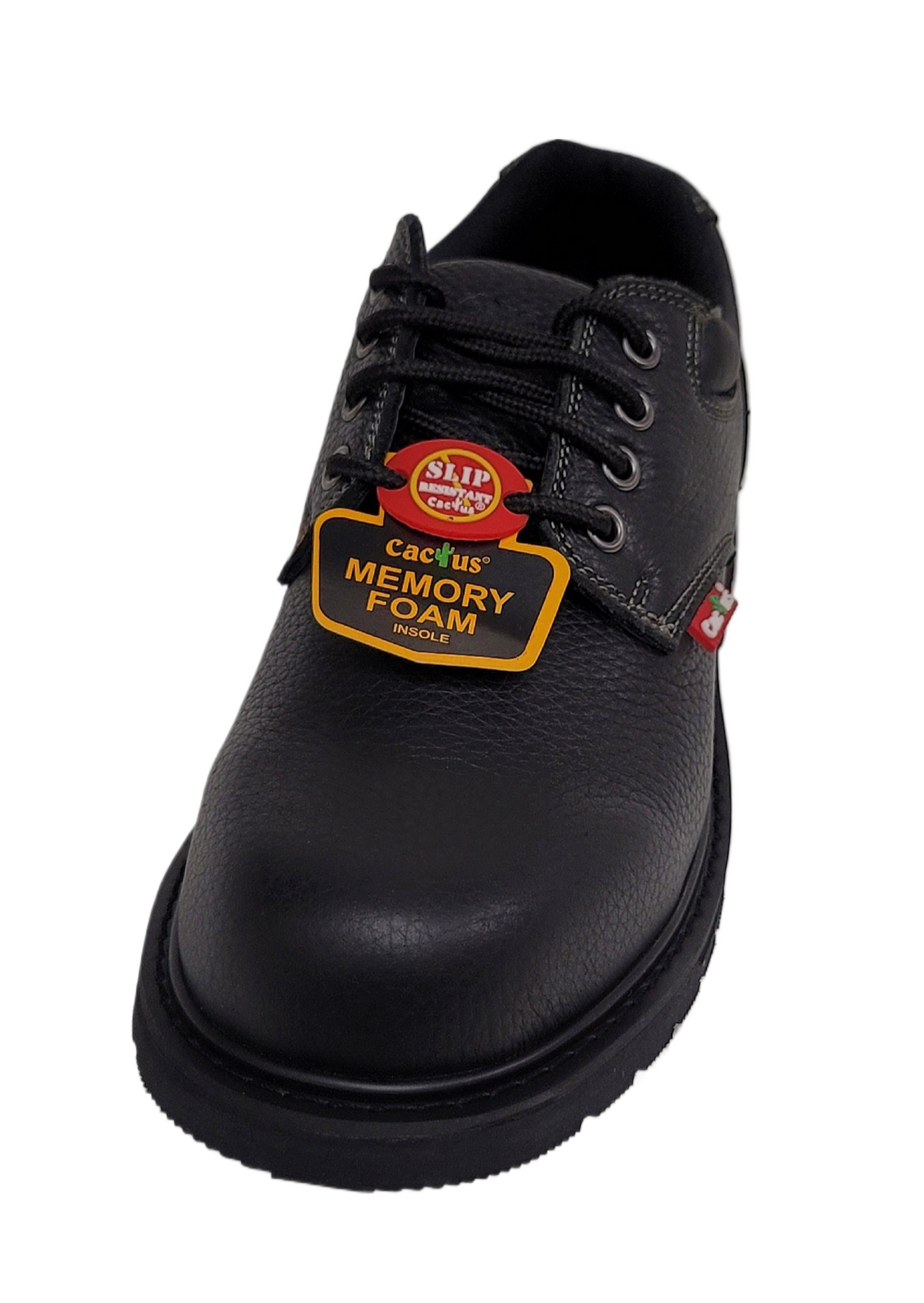 Cactus Men Slip Resistant Work Shoe Black 4720-BLK