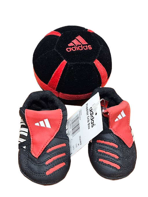 adidas Training Entrainement Adi Fit Preditor Crib Box Black/White/Red 552468 DEFECTS