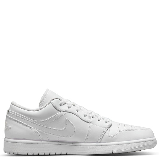 Air Jordan 1 Men Low Sneaker Triple White 553558-136