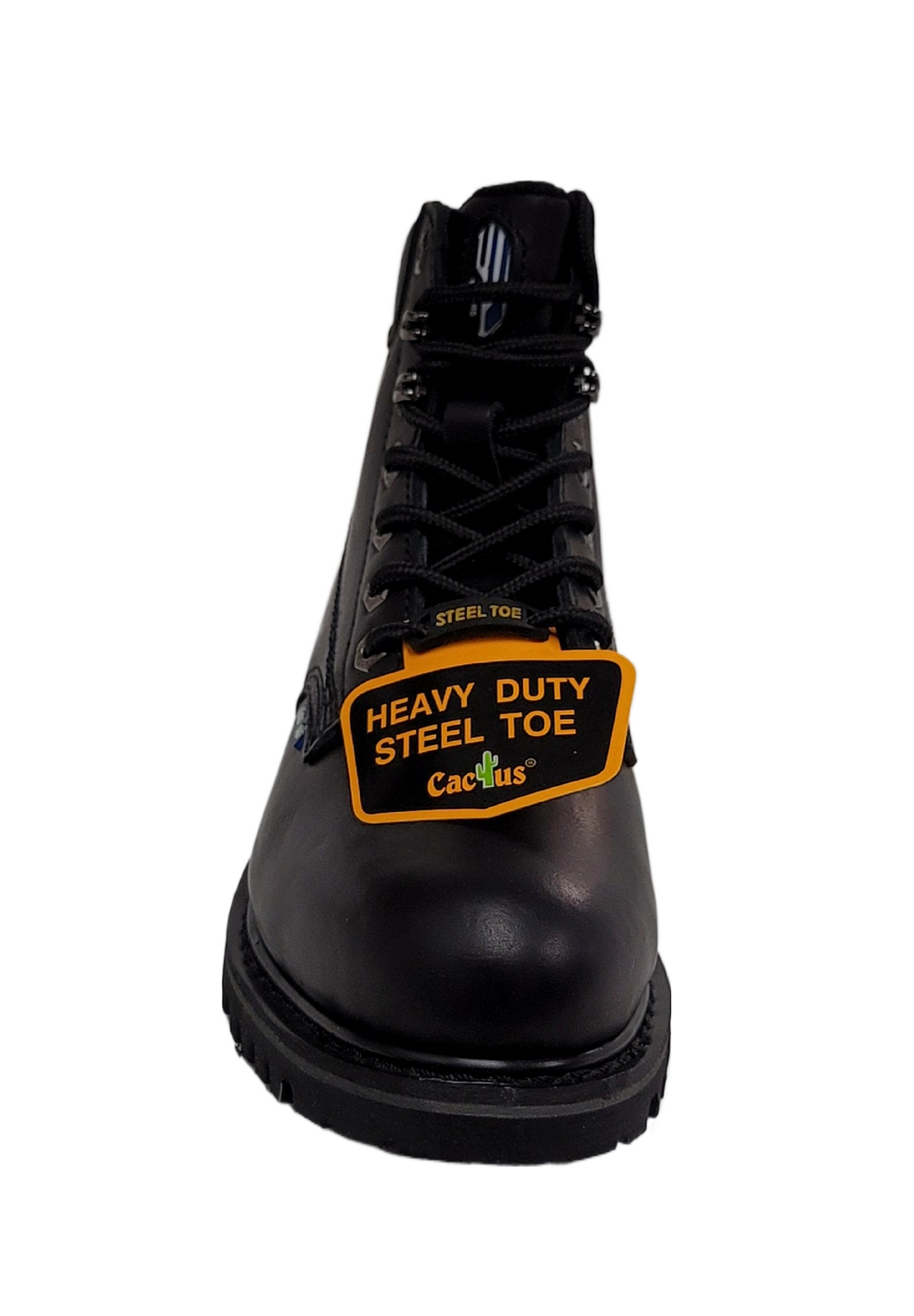 CACTUS Men's 6" Heavy Duty Steel Toe Oil Resistant Work Boot Black 622S-BLK