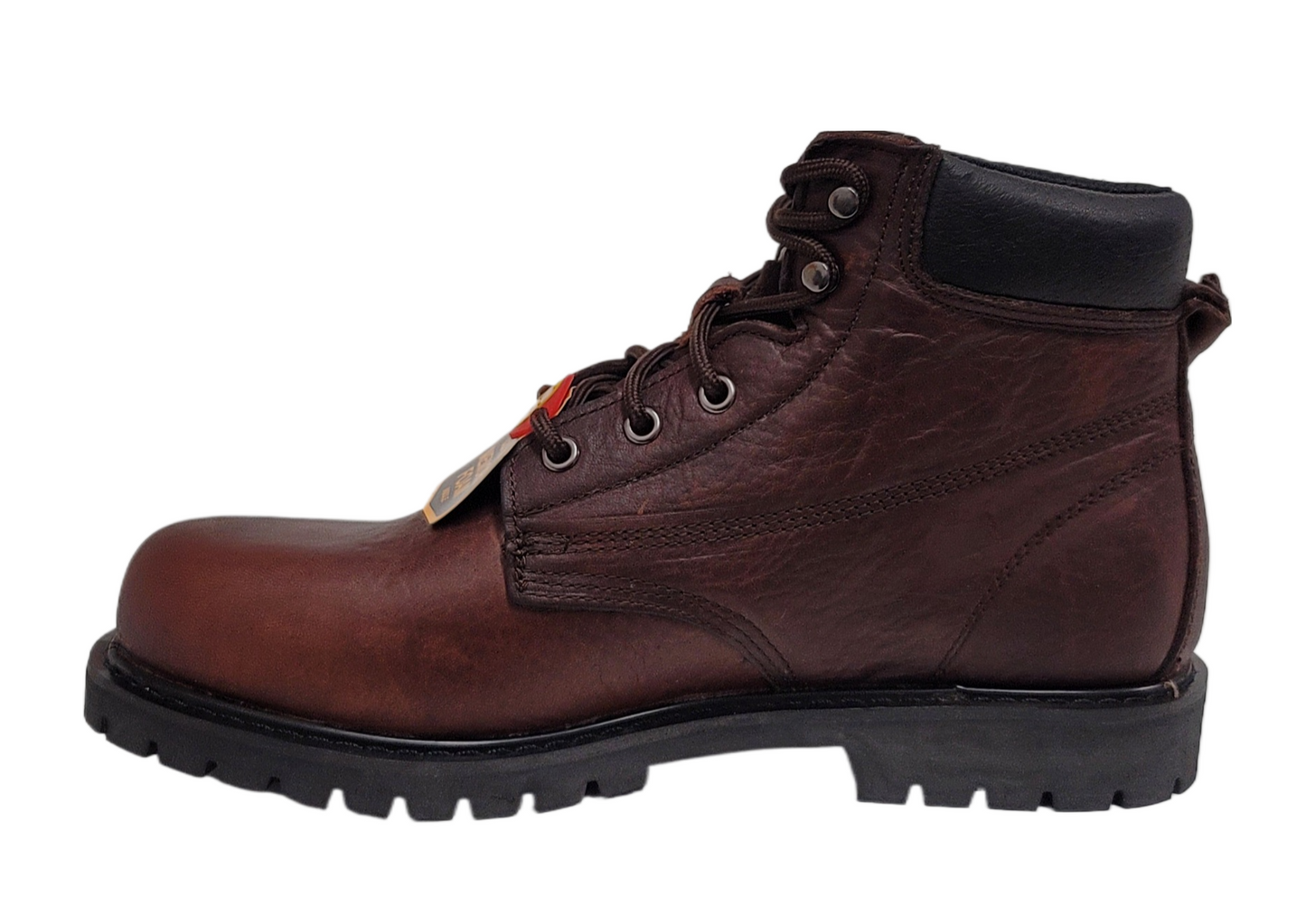Cactus Men Leather Slip & Oil Resistant  Work Boot Dark Brown 6710-DK.BROWN