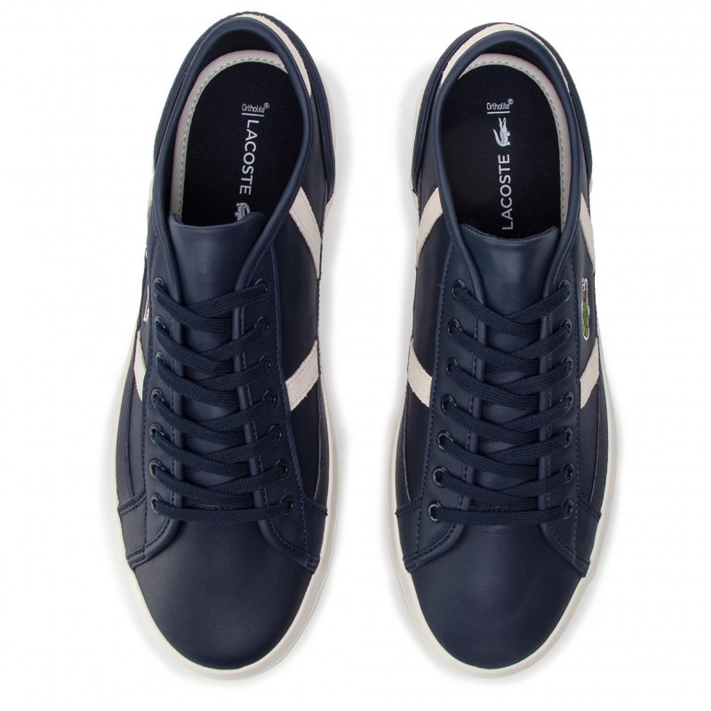 Lacoste Men Sideline Sneaker 119 3 CMA Leather Navy / Off White 7-37CMA0068J18