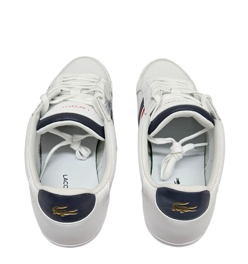 Lacoste Men Chaymon Tech 0121 1 CMA Synthetic Shoe White/Navy/Red 7-42CMA0011407 (Pre-Owned)