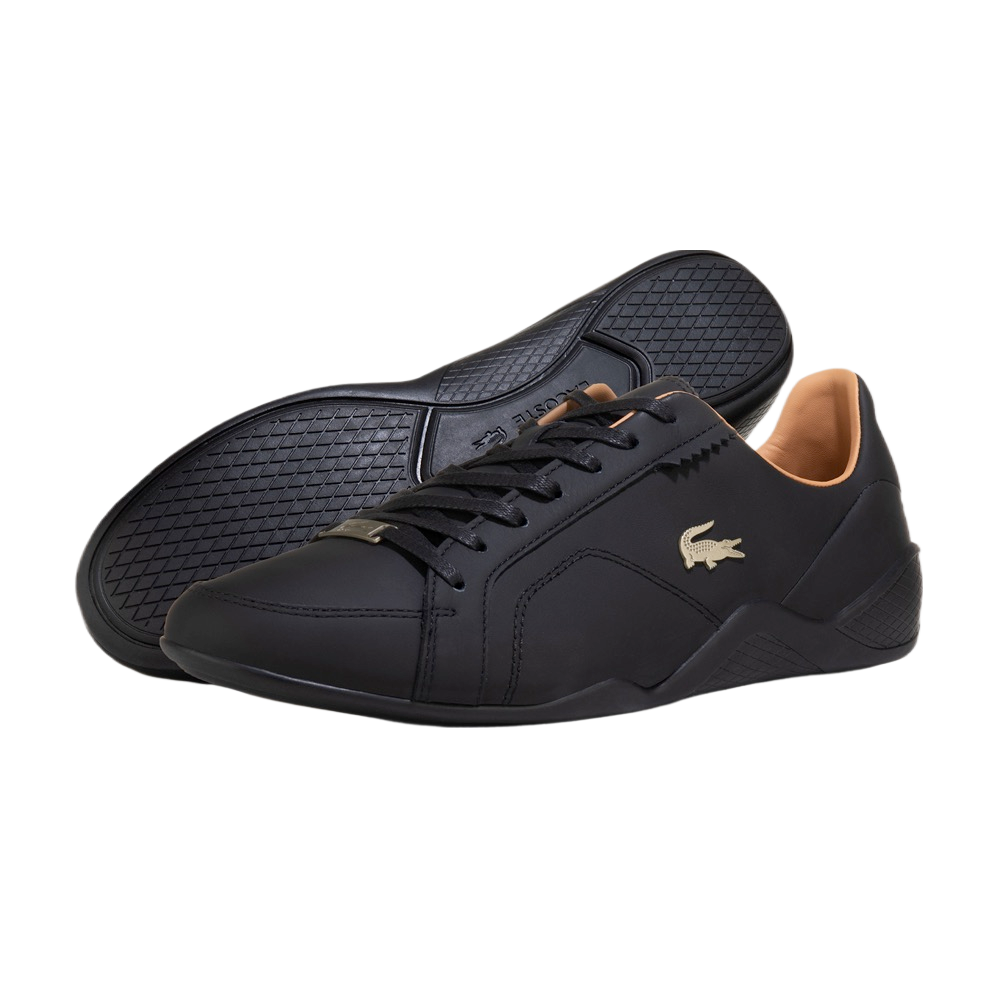 Lacoste Men Hapona 2.0 0321 1 QSP CMA Leather Shoe Black / Tan 7-42CMA0056315
