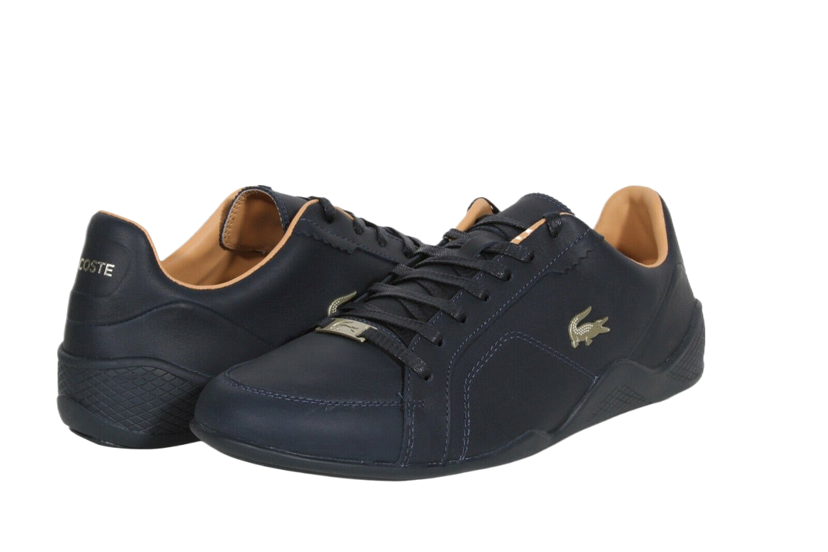 Lacoste Men Hapona 2.0 0321 1 QSP CMA Leather Shoe Navy / Navy 7-42CMA005695K