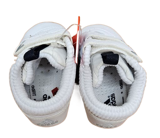 adidas Adi Fit Liladi CF II Crib Shoes White / Metallic Silver 749927 DEADSTOCK