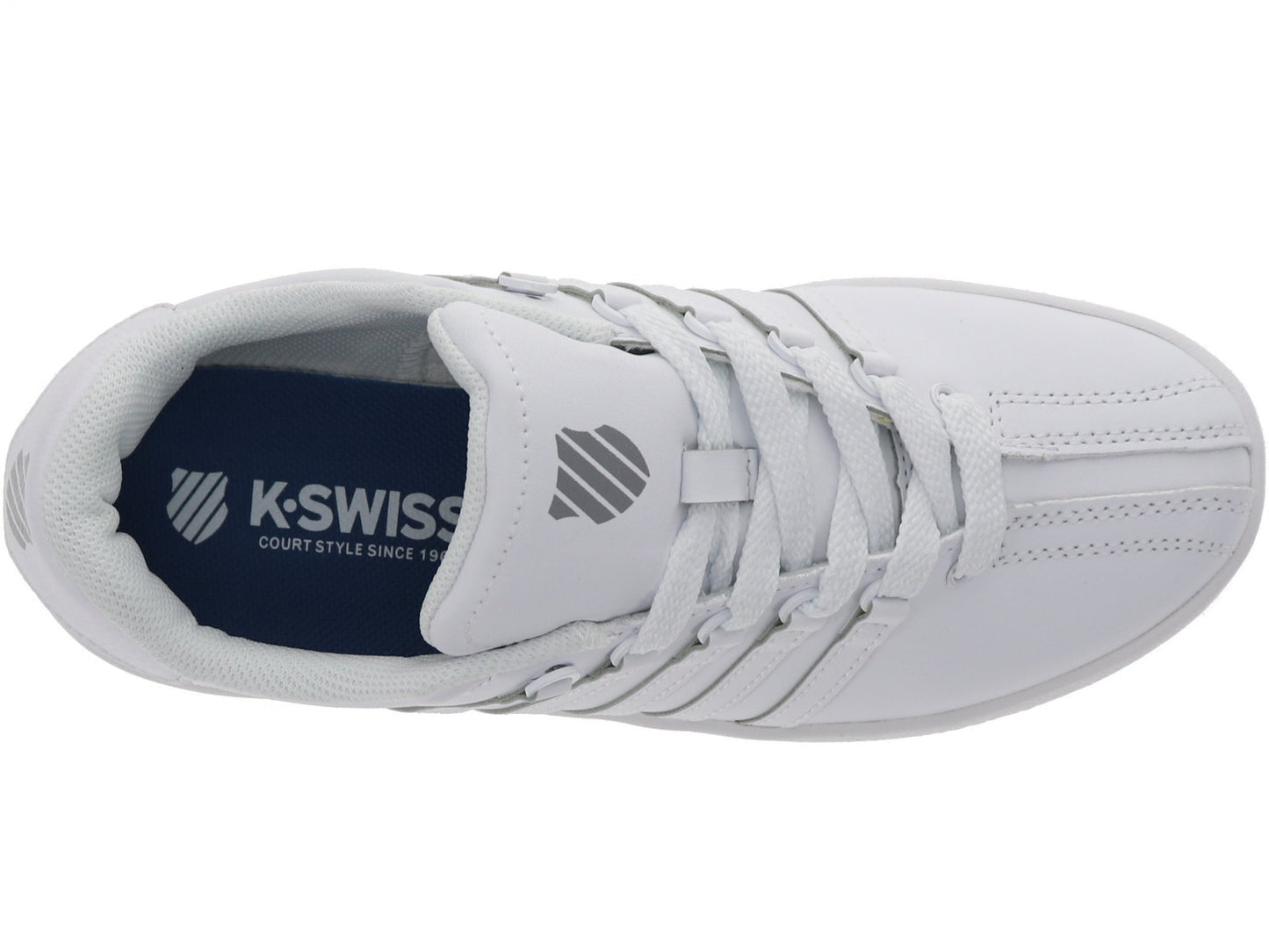 K-Swiss Grade School Classic VN Low Sneakers White/White 83343-101-M