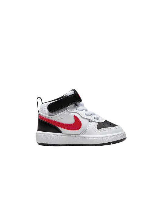 Nike Toddler Court Borough Mid 2 White / University Red-Black CD7784-110
