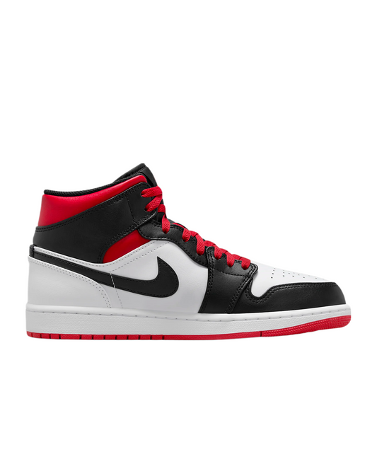 Air Jordan 1 Mid Men Sneaker White / Gym Red-Black DQ8426-106