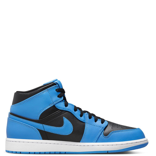 Air Jordan Men 1 Mid Sneaker University Blue/Black-White DQ8426-401