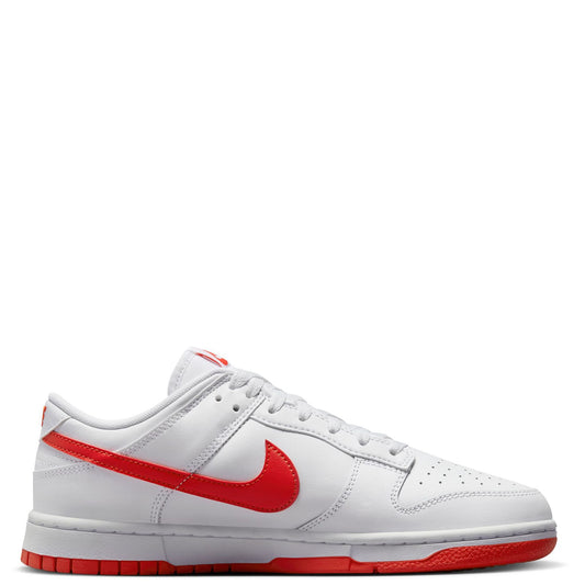 Nike Men Dunk Low Retro Sneaker White / Picante Red DV0831-103