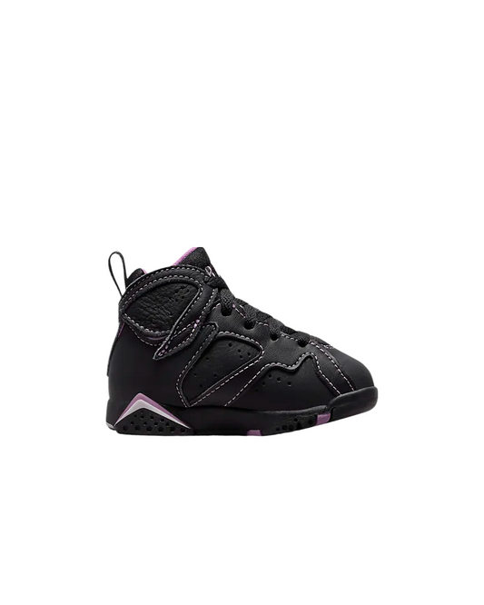 Air Jordan 7 Retro Toddler Sneaker Black / Barely Grape DV2256-055