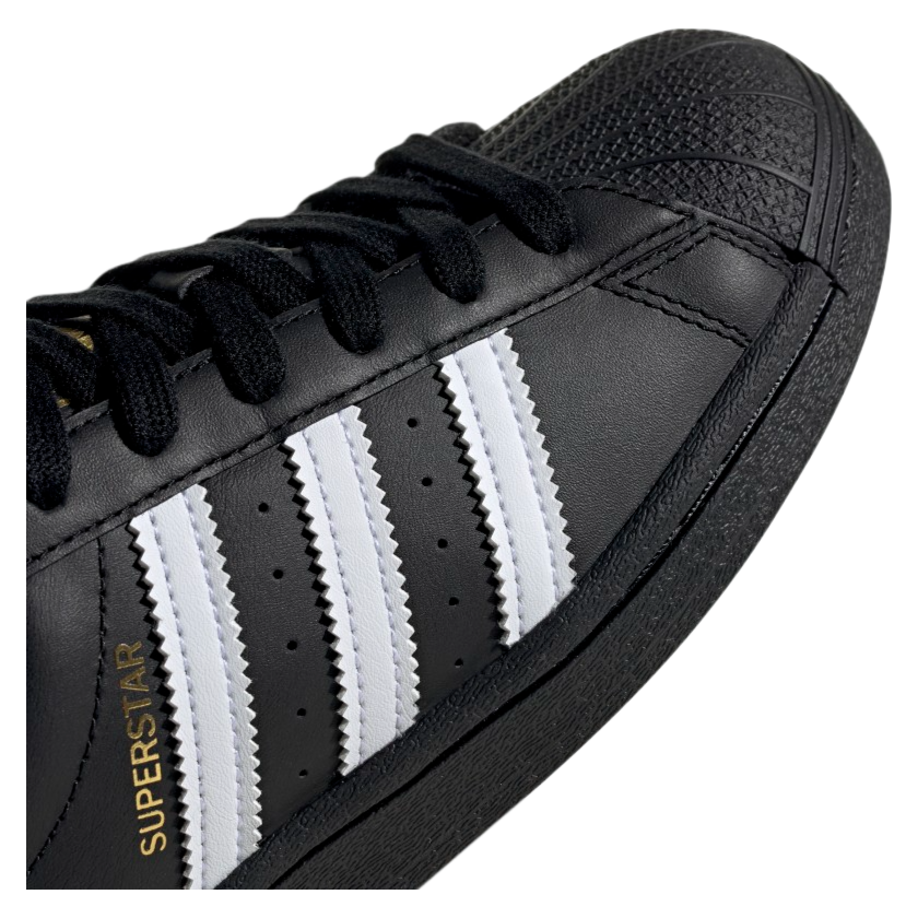 adidas Big Kid Originals Superstar J Shoes Black / White / Black EF5398