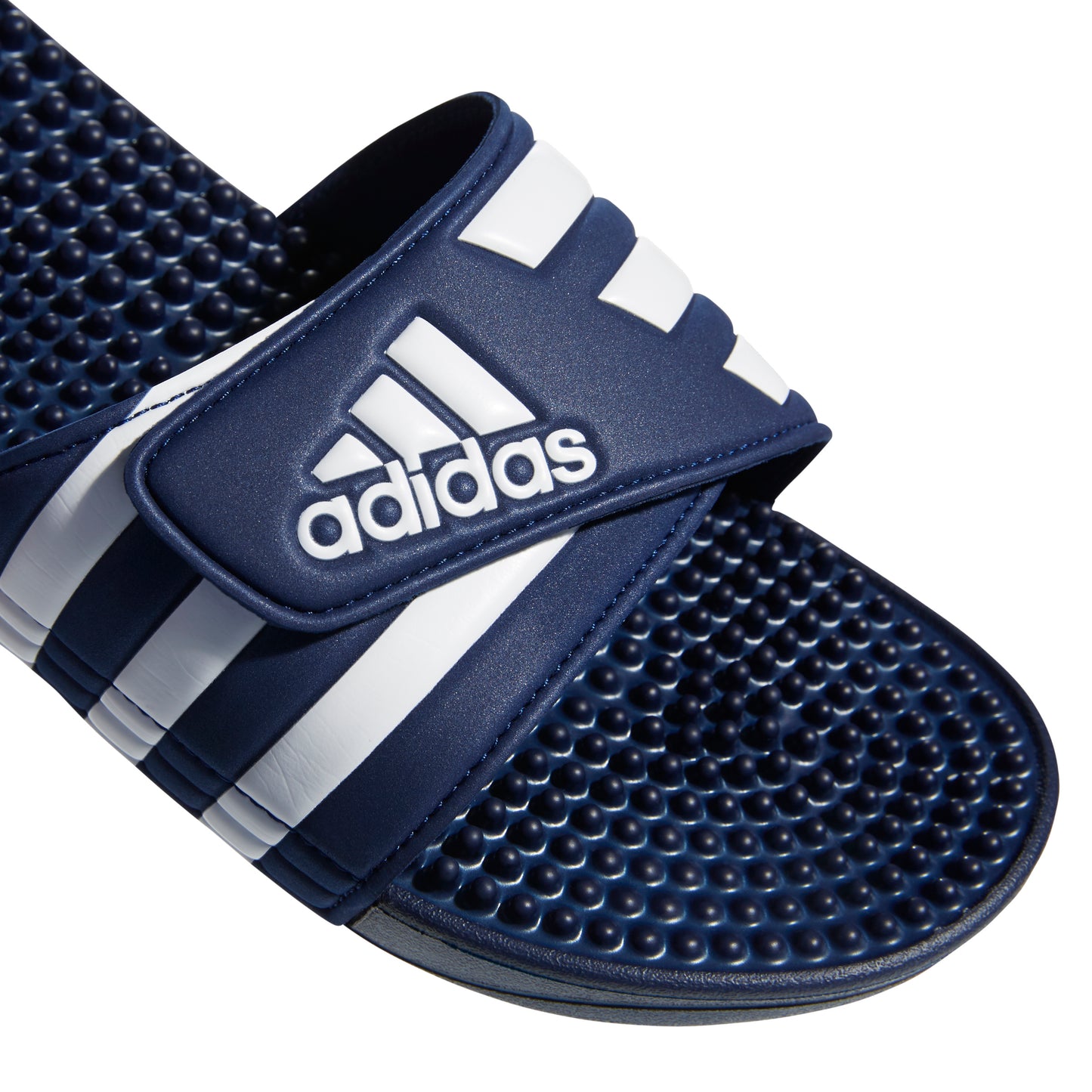 adidas Adult Unisex Adissage Sandal Run Dark Blue/White/Dark Blue