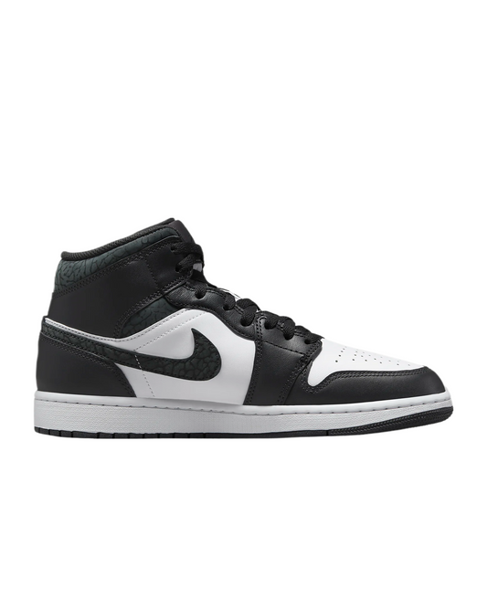Air Jordan Men 1 Mid SE Sneaker Off Noir / Black-White-Black FB9911-001