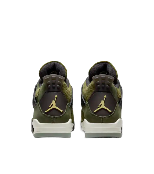 Air Jordan 4 Retro SE Craft Grade School Sneaker Medium Olive / Pale Vanilla FB9928-200