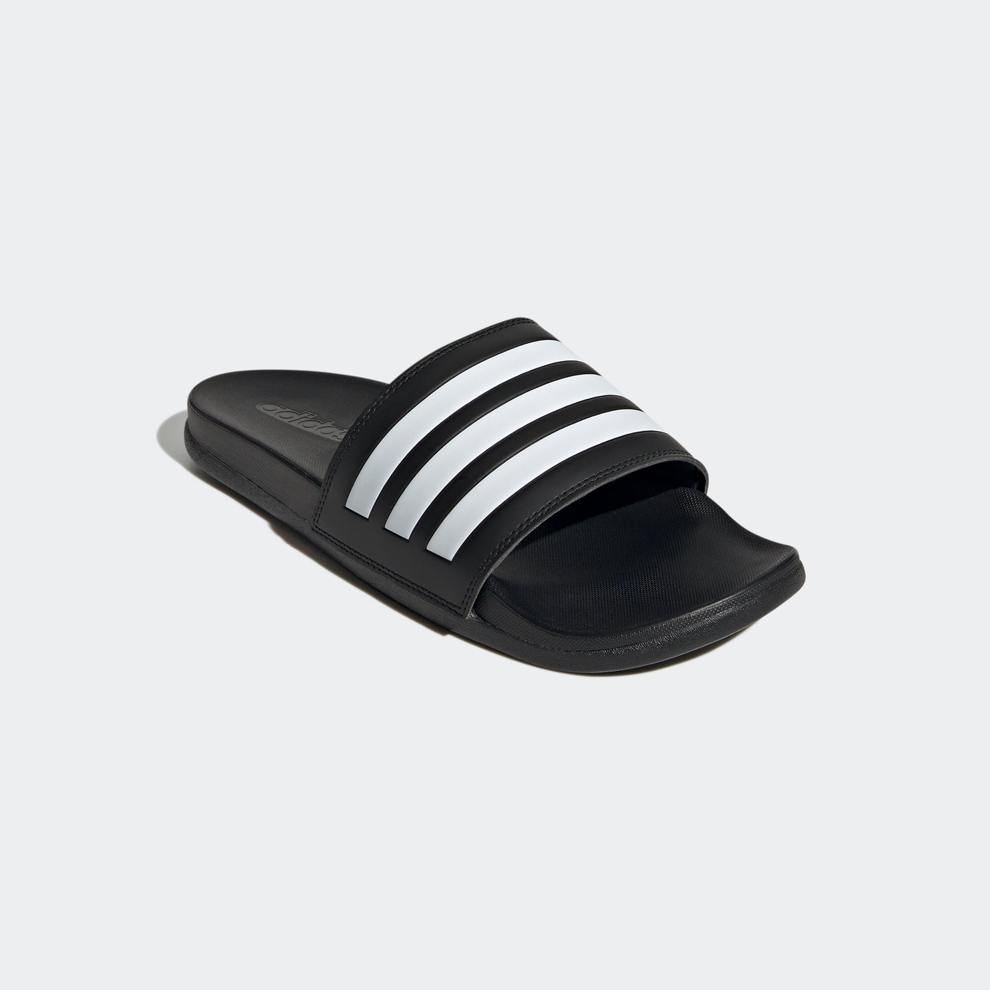adidas Adult Unisex Adilette Comfort Slide Black / White / Black