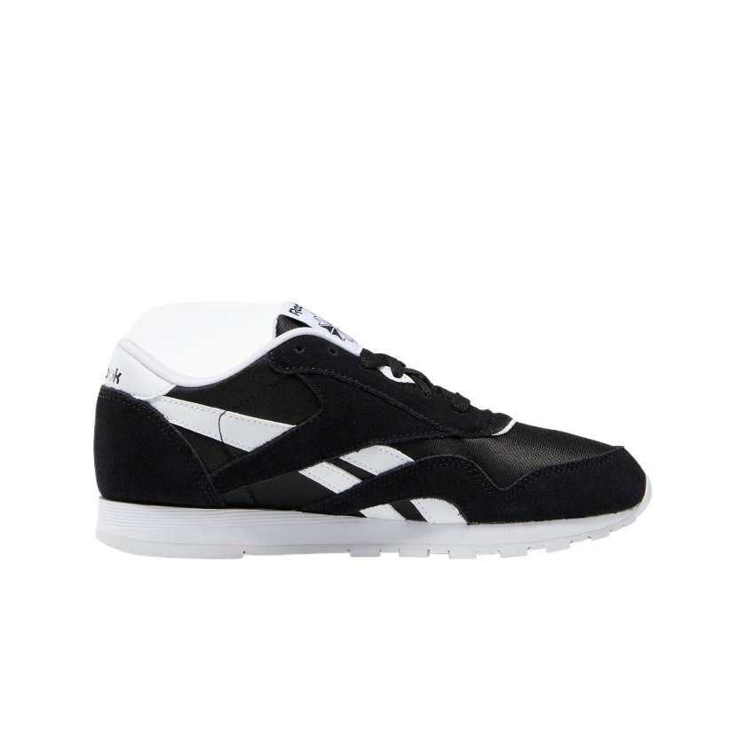 Reebok Grade School Junior Classic Nylon Running Shoe Black / White J21506