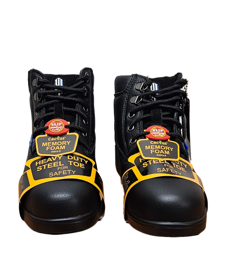 CACTUS Women Boot Steel Toe Black Oil & Slip Resistant LS60S-BLK