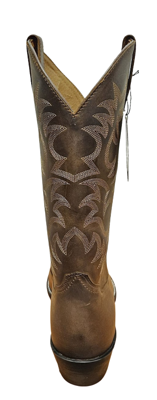 Ariat Men's Heritage R Toe Western Boot Medium Distressed Brown 10002204