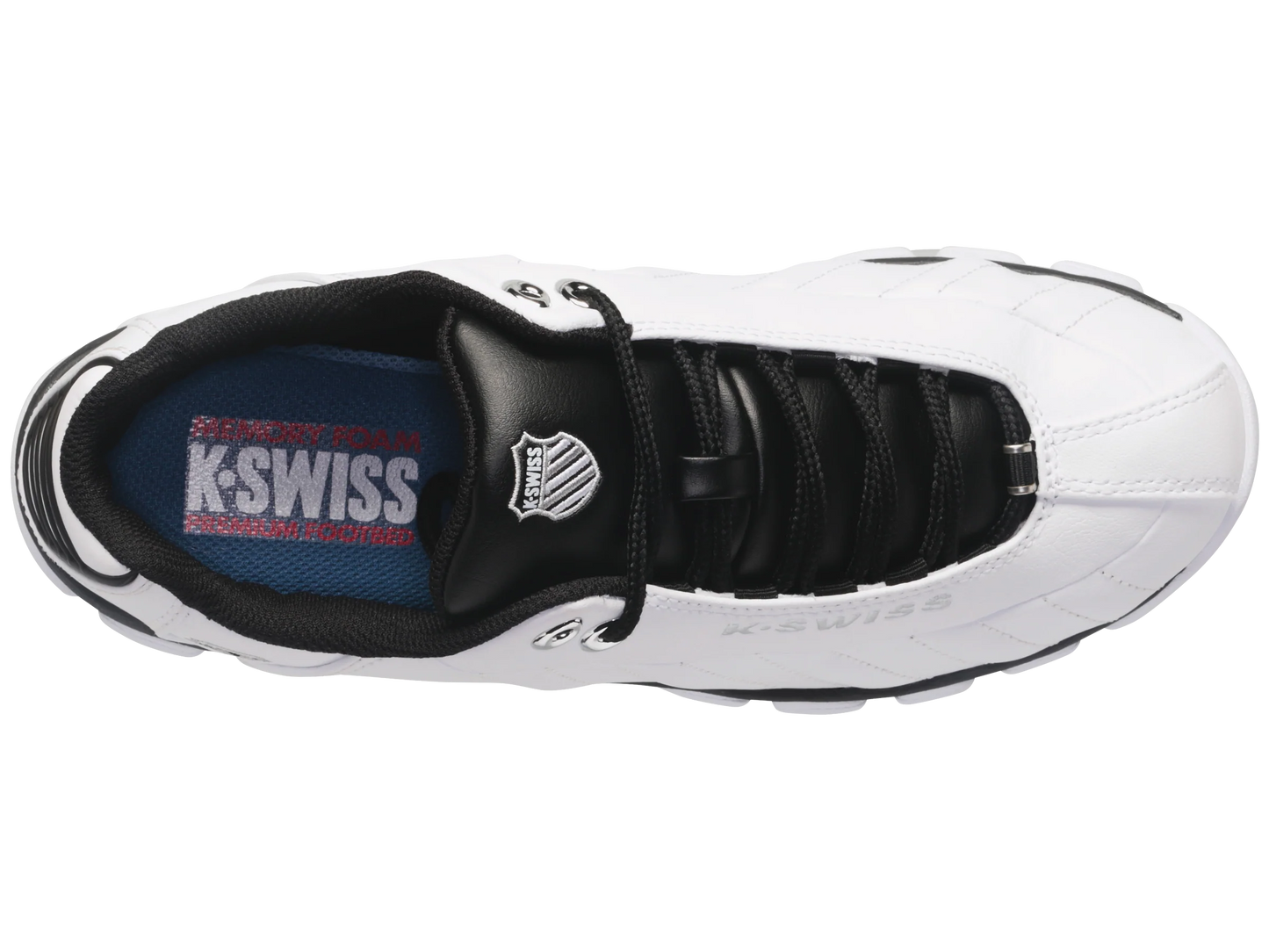 K-Swiss Men's ST329 CMF Medium Low Top Shoes White / Black 03426-102-M