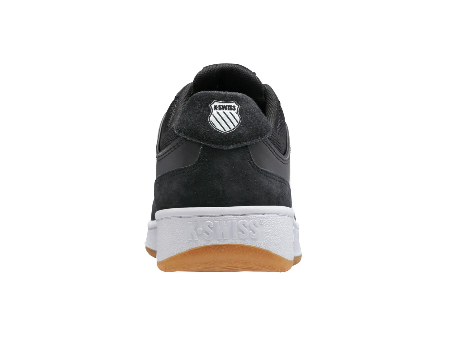 K-Swiss Men's City Court Medium Low Top Shoe Black / White / Gum 06996-031-M