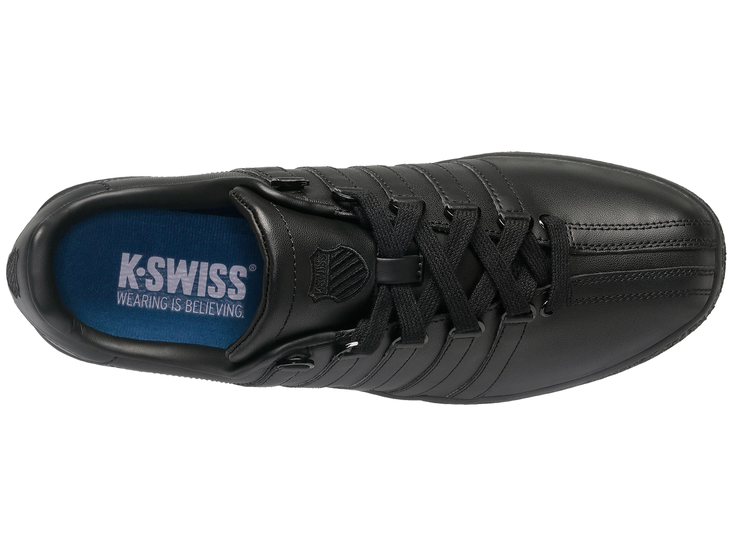 K-Swiss Men Classic VN Medium Leather Sneaker Black 03343-001-M / 07321-001-M