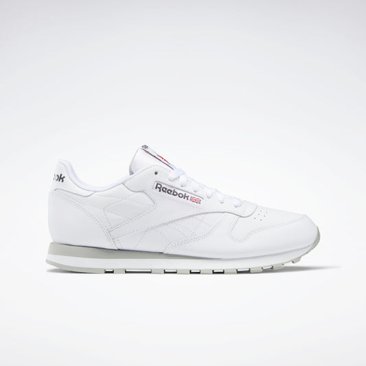 Reebok Men Classic Leather Shoes White/Grey/Red