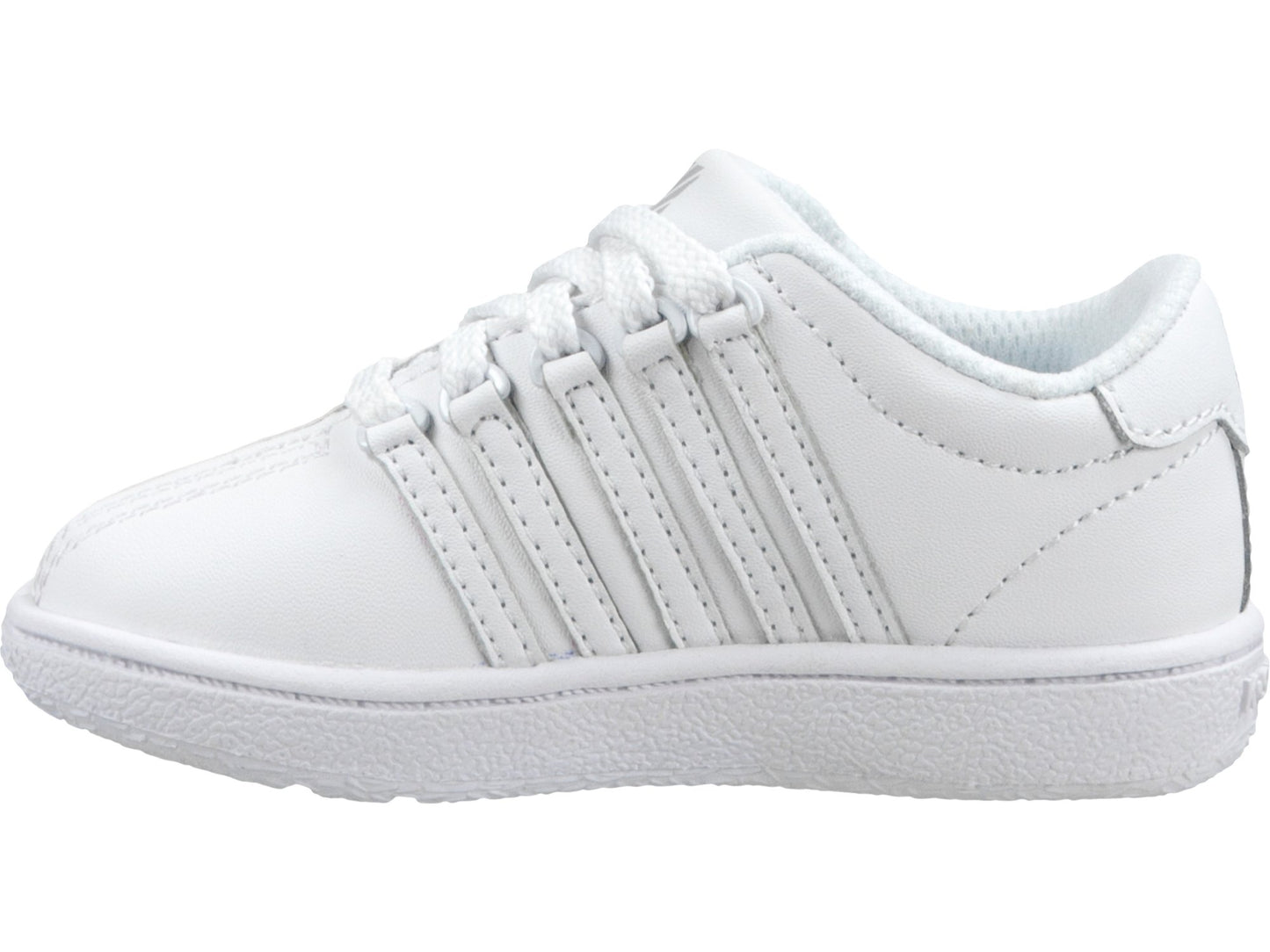 K-Swiss Infant Toddler Classic VN Medium Low Top Shoes White / White 23343-912-M