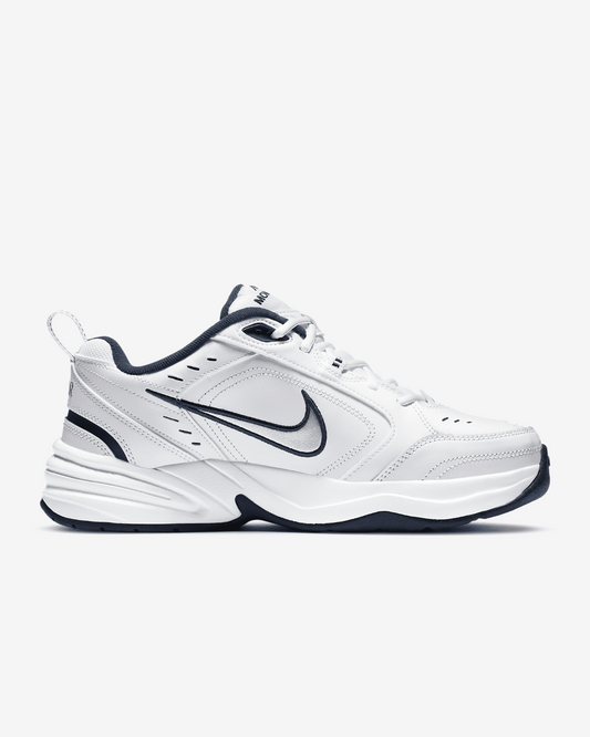 Nike Men's Air Monarch IV Shoes White / Metallic Silver