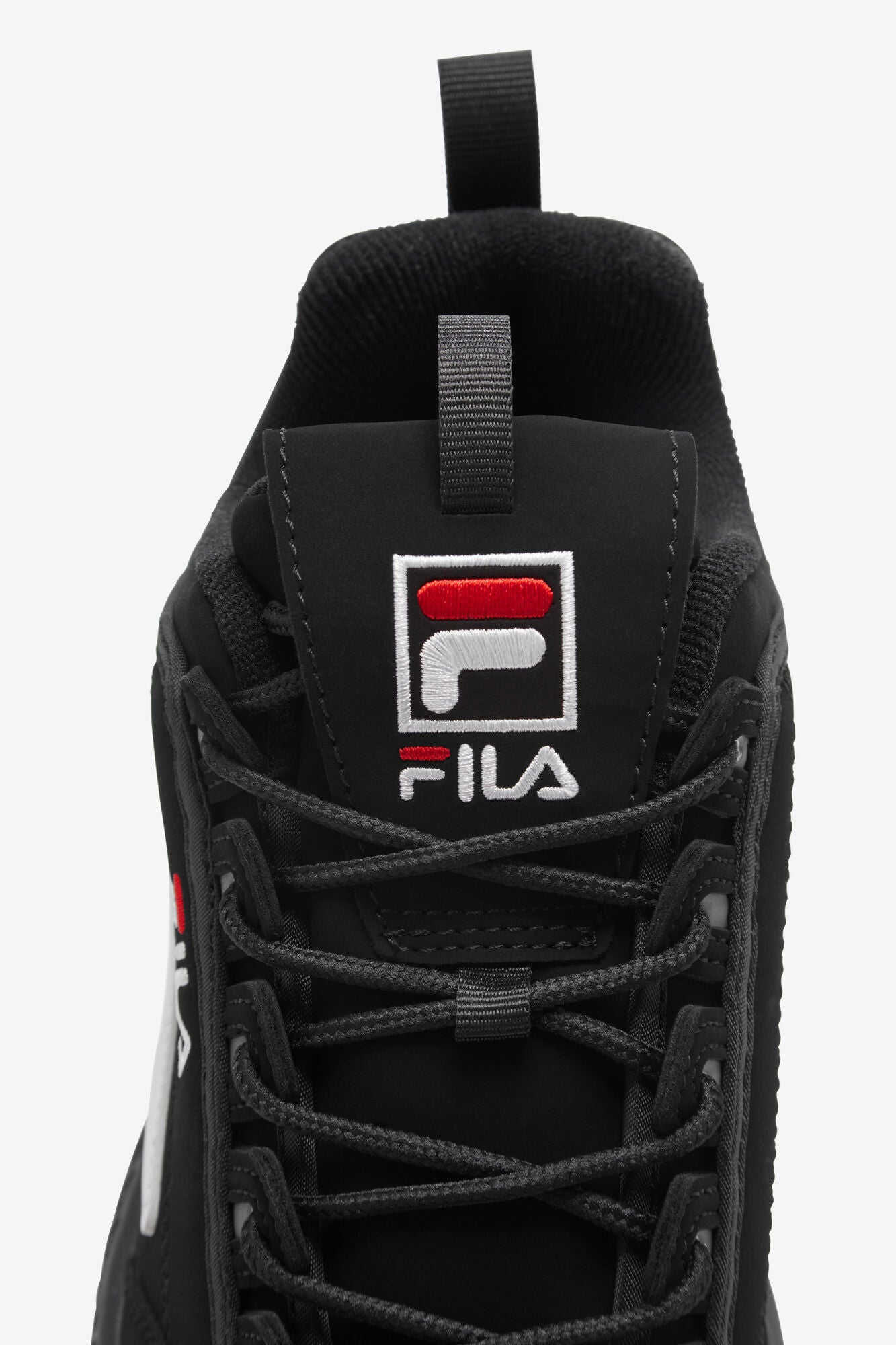 Fila Disruptor II Grade School Shoes Black/White/Red FW04544-014