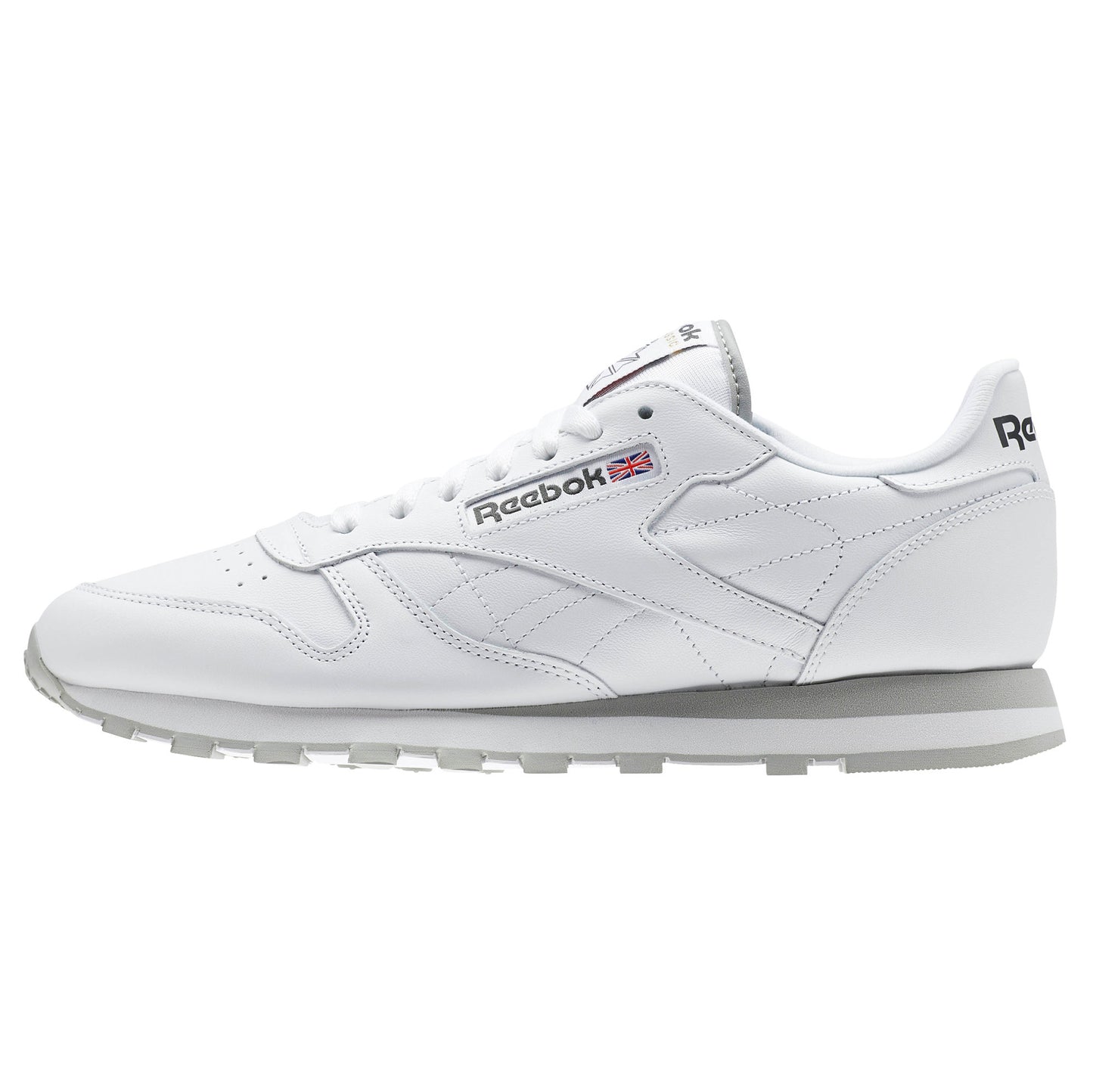 Reebok Men Classic Leather Shoes White/Grey/Red