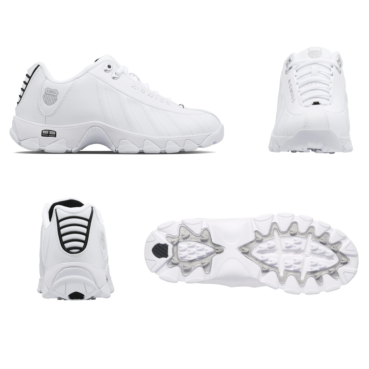 K-Swiss Men's ST329 CMF Training Shoes White/Black/Silver