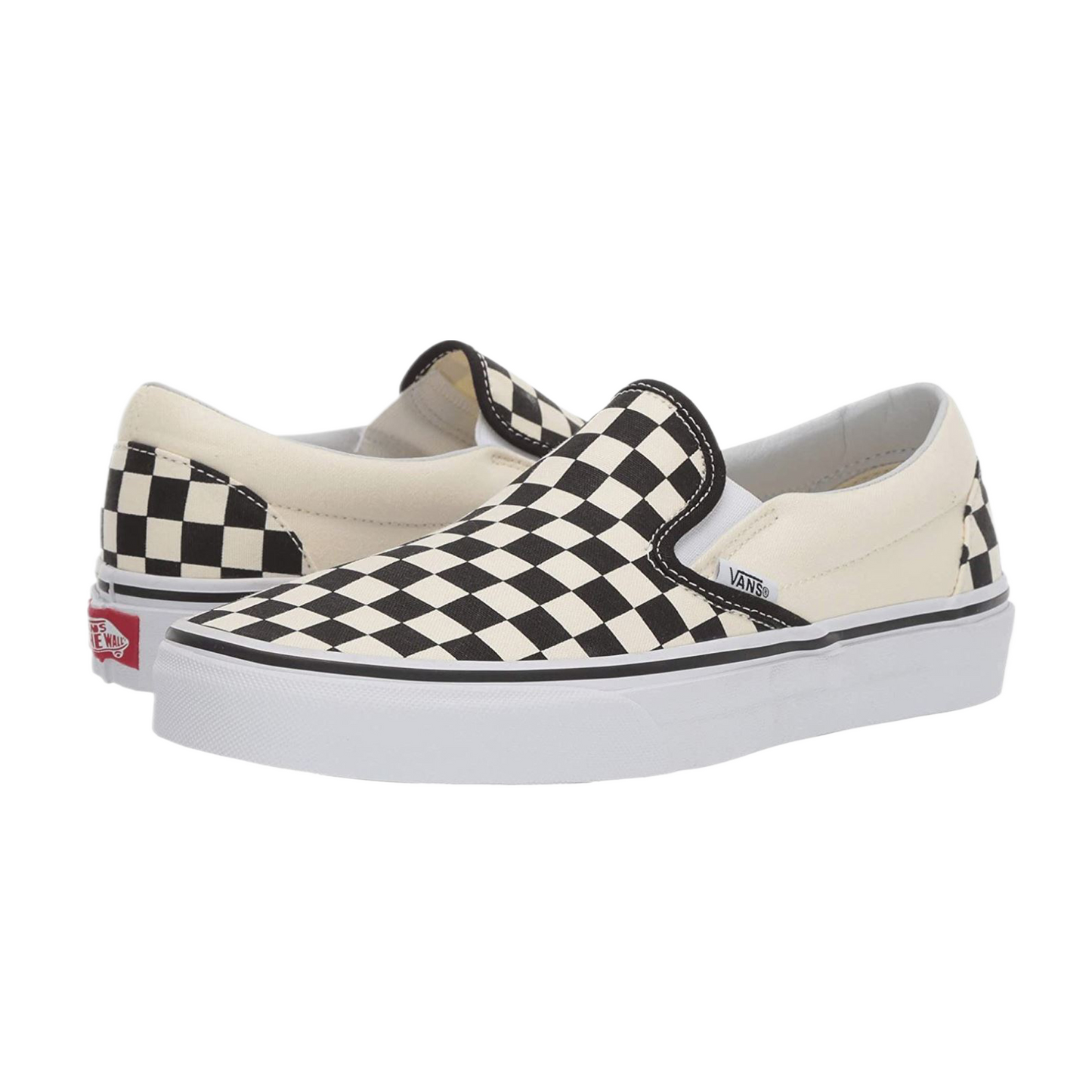 Vans Adult Unisex Checkerboard Slip-On Skate Shoes Black/Off White VN000EYEBWW