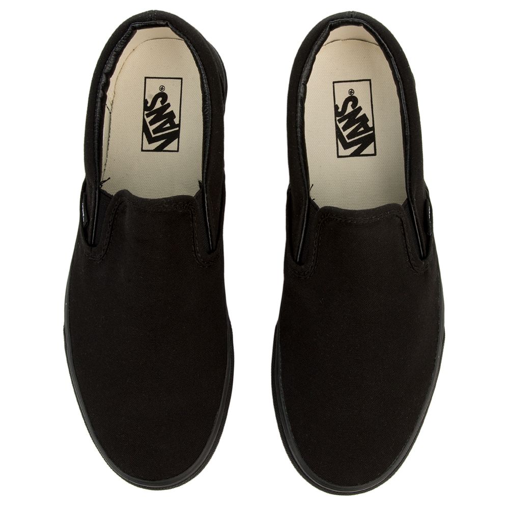 Vans Adult Unisex Classic Skate Shoes Slip-On Black/Black VN000EYEBKA