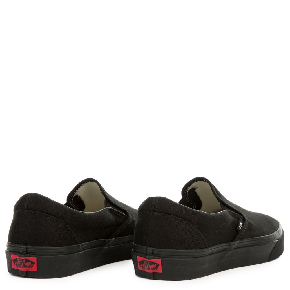 Vans Adult Unisex Classic Skate Shoes Slip-On Black/Black VN000EYEBKA