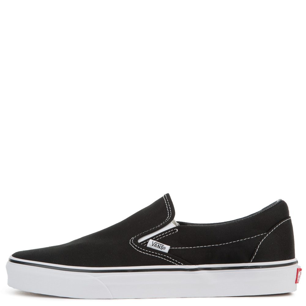Vans Adult Unisex Classic Skate Shoes Slip-On Black/White