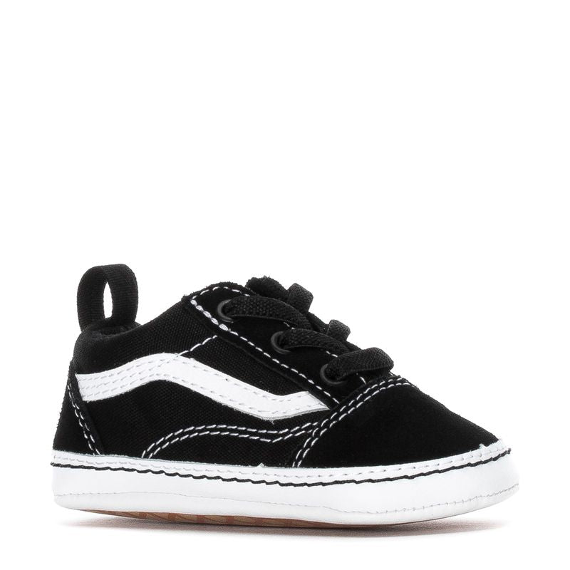 VANS Crib Old Skool Baby Infant Shoes Black/True White